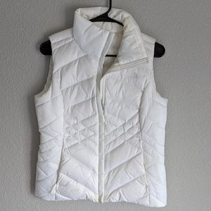 North Face White Vest Small
